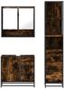 vidaXL 3-tlg. Badmöbel-Set Räuchereiche Holzwerkstoff 3301167 Bild 5