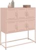 vidaXL Sideboard Rosa 100,5x39x107 cm Stahl 846597 Bild 4
