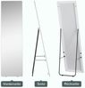 HOMCOM Standspiegel Wandspiegel mit Ständer (Ganzkörperspiegel, 1-St, Stehspiegel), Silber 45 x 37 x 158,5 cm Bild 4
