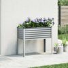 vidaXL Pflanzkübel Grau 100x45x90 cm Stahl 4008970 Bild 3