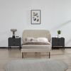 Polsterbett Porvoo Samt 90x200 cm Beige [en. casa] Bild 2