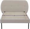 Polsterbett Porvoo Samt 90x200 cm Beige [en. casa] Bild 4