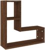 vidaXL Wandregale 2 Stk. Braun Eichen-Optik 50x15x50 cm Holzwerkstoff 826643 Bild 4