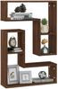vidaXL Wandregale 2 Stk. Braun Eichen-Optik 50x15x50 cm Holzwerkstoff 826643 Bild 3
