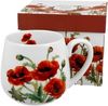 DUO FLORAL Fassbecher 430 ml CLASSIC POPPIES New Bone China Porzellan Bild 5