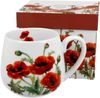DUO FLORAL Fassbecher 430 ml CLASSIC POPPIES New Bone China Porzellan Bild 4