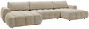 Vente-unique - FRIDORA Sofa Stoff Beige - B 168 cm x H 81 cm x L 364 cm Bild 2