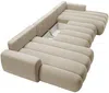 Vente-unique - FRIDORA Sofa Stoff Beige - B 168 cm x H 81 cm x L 364 cm Bild 4