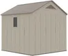 Vente-unique - ANTEVA Gartenhaus Harz BraunBeige - B 237 cm x H 242 cm x L 237 cm Bild 4