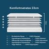 Komfortschaummatratze 23cm, Wave 3D, Wendematratze mit zwei Härtegraden, DI QUATTRO, 23 cm hoch, (1-tlg), Matratze in H2+H3 & H4+H5, 90x200, 140x200 und weitere Größen Bild 4