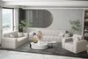 Sofa Designersofa NANCY 2-Sitzer in Stoff Neve Beige Bild 2