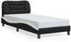 vidaXL Bettgestell mit LED ohne Matratze "Hvar" Schwarz und Weiß 80x200 cm 3213897 Bild 5