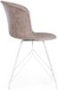 Esszimmerstuhl Tofla, Kunstleder-Metall, modern, beige-weiß, komfortable Sitzhöhe 45 cm Bild 3