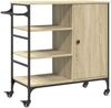 vidaXL Küchenwagen Sonoma-Eiche 87,5x38,5x84,5 cm Holzwerkstoff 842387 Bild 2