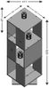 FMD Möbel - TOWER - Drehbares Regal mit 3 Ebenen - melaminharzbeschichtete Spanplatte - Artisan Oak Nb - 34 x 108 x 34cm Bild 3