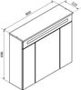 FACKELMANN KARA LED Spiegelschrank 80 cm breit, Weiß Bild 3