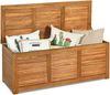 Gartenbox Aufbewahrungsbox für Garten und Hinterhof Akazienholz 120x45x45cm Bild 2