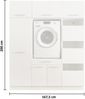 Waschmaschinenumbauschrank >LAUNDREEZY< in weiß - 167,5x200x67,5 (BxHxT) Bild 4