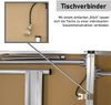 Tapeziertisch klappbar, Arbeitstisch, Mehrzwecktisch höhenverstellbar, weiß Bild 4