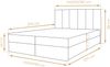AX LIVING Boxbett Merea beiges Boxspringbett Bettkasten 160x200 cm Bild 4