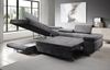 AX LIVING Couch L Form Kanya Schwarz 275cm mit Bettfunktion Stauraum L Bild 3