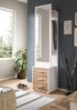 Garderobenkombination (B/H/T: 45x190x38 cm) in Nox Oak Nachbildung Bild 5