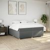 vidaXL Boxspringbett mit Matratze Dunkelgrau 200x200 cm Stoff 3285402 Bild 3