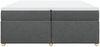 vidaXL Boxspringbett mit Matratze Dunkelgrau 200x200 cm Stoff 3285402 Bild 4