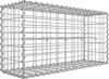 SONGMICS Gabionenkorb, verzinkt, Metall silber, 100 x 50 x 30 cm Bild 1