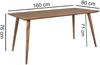 Wohnling Esszimmertisch Sheesham rustikal Massiv-Holz 160x80 Bild 5