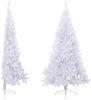 vidaXL Künstlicher Halb-Weihnachtsbaum mit Ständer Weiß 210 cm PVC 328420 Bild 4