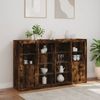 vidaXL Sideboards mit LED-Leuchten 3 Stk. Räuchereiche Holzwerkstoff 3209139 Bild 4