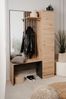 Kompaktgarderobe >Medan< in Dekor Artisan Oak / anthrazit - 122x190x37cm (BxHxT) Bild 5