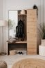Kompaktgarderobe >Medan< in Dekor Artisan Oak / anthrazit - 122x190x37cm (BxHxT) Bild 2