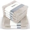 herzbach home Handtuch Set Pura, (6-St), 6er Set, 550g/m², Premium-Qualität, 100% Baumwolle, einfarbig Bild 5