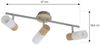 Lindby Deckenstrahler Christoph, Holz IP20, 3 x 5 W LED Bild 4