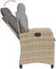 vidaXL 5-tlg. Garten-Essgruppe mit Kissen Beigemischung Poly Rattan 3212826 Bild 4