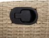 vidaXL 5-tlg. Garten-Essgruppe mit Kissen Beigemischung Poly Rattan 3212826 Bild 5