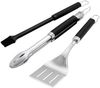 Weber 'Premium' Grillbesteck-Set, 3-teilig, Grillzange, Wender & Pinsel, spülmaschinenfest, Edelstahl Silber, 46 cm Bild 4