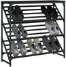 vidaXL Schuhregal Schwarz 90x30x85 cm Holzwerkstoff 833428 Bild 3