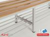 Garderobenbank einseitig mit Schuhrost 200 cm grau Bild 5