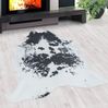 Teppium Teppich Rindsleder Imitat, Rund, Höhe: 7 mm, Fellteppich Kuhfell Rindsleder Imitat Digitaldruck Waschbar Rutschfest Bild 5