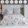 Buymax Bettwäsche Adalia, Aria, Renforcé, 2 teilig, Bettbezug-Set 155x220 cm 100% Baumwolle Reißverschluss Blumen Weiß Bild 2