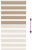 vidaXL Doppelrollo Sandbraun 80x150 cm Stoffbreite 75,9 cm Polyester 4014543 Bild 5