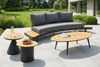 Couchtisch Madison Beistelltisch Gartentisch Ø50x43 cm Rund Teakholz Aluminium Bild 3