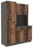 Buffet Küche Mario 150 Küchenzeile Küchenblock Einbauküche Old Wood Style Matera Bild 4