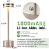 Nettlife LED Tischleuchte Modern Gold/Weiß/Schwarz/Silber Kabellose Nachttischlampe USB-C, Touch Dimmbar, LED fest integriert, Modern Tischlampe für Schlafzimmer Esszimmer Büro Bild 2