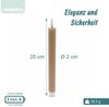 Relaxdays LED Stabkerzen 2er Set Bild 4