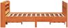 vidaXL Massivholzbett ohne Matratze Wachsbraun 135x190 cm Kiefernholz 3307022 Bild 5