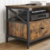 Vasagle Lowboard mit 2 Schubladen, Spanplatte / Stahl, vintagebraun-schwarz, 120 x 40 x 50 cm Bild 4